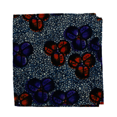 Blue Maua Pocket Square