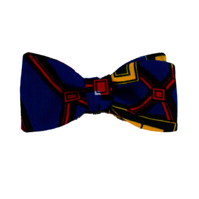 Blue Buckle Bow Tie
