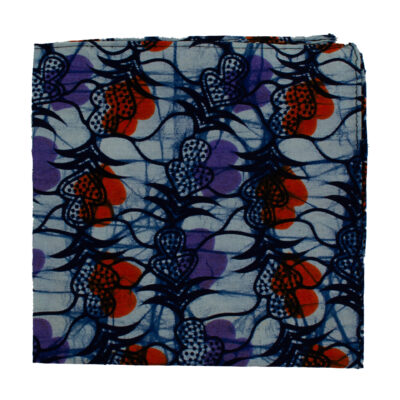 Blue Arrow Pocket Square